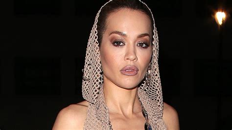 rita ora nackt|Rita Ora Wore a Naked Dress Made of Beads From 2 B.C. .